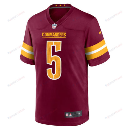 Jayden Daniels 5 Washington Commanders Game Men Jersey - Burgundy