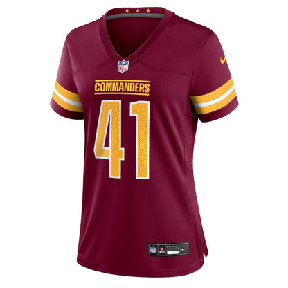 Colson Yankoff 41 Washington Commanders Women's Game Jersey - Burgundy