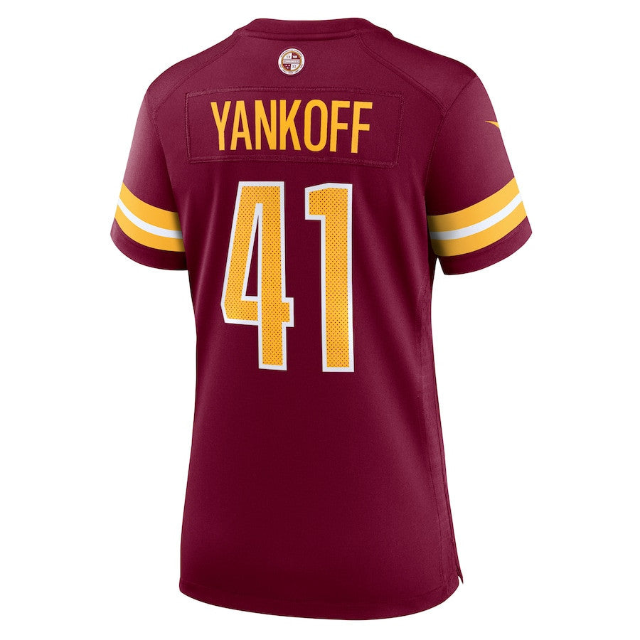 Colson Yankoff 41 Washington Commanders Women's Game Jersey - Burgundy
