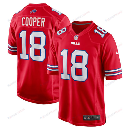 Amari Cooper 18 Buffalo Bills 2nd Alternate Game Men Jersey - Red