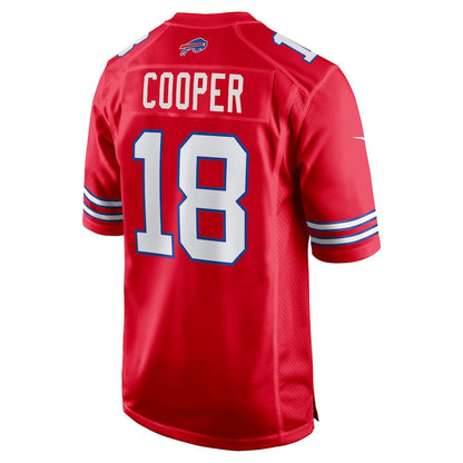 Amari Cooper 18 Buffalo Bills 2nd Alternate Game Men Jersey - Red