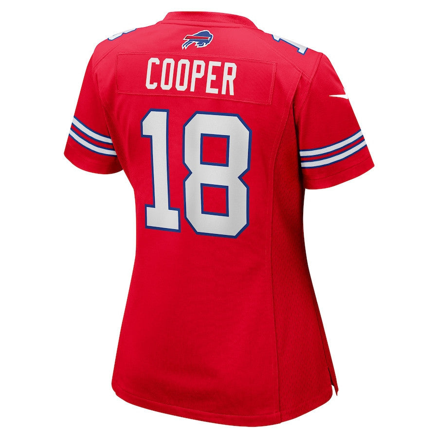 Amari Cooper 18 Buffalo Bills Women's 2nd Alternate Game Jersey - Red