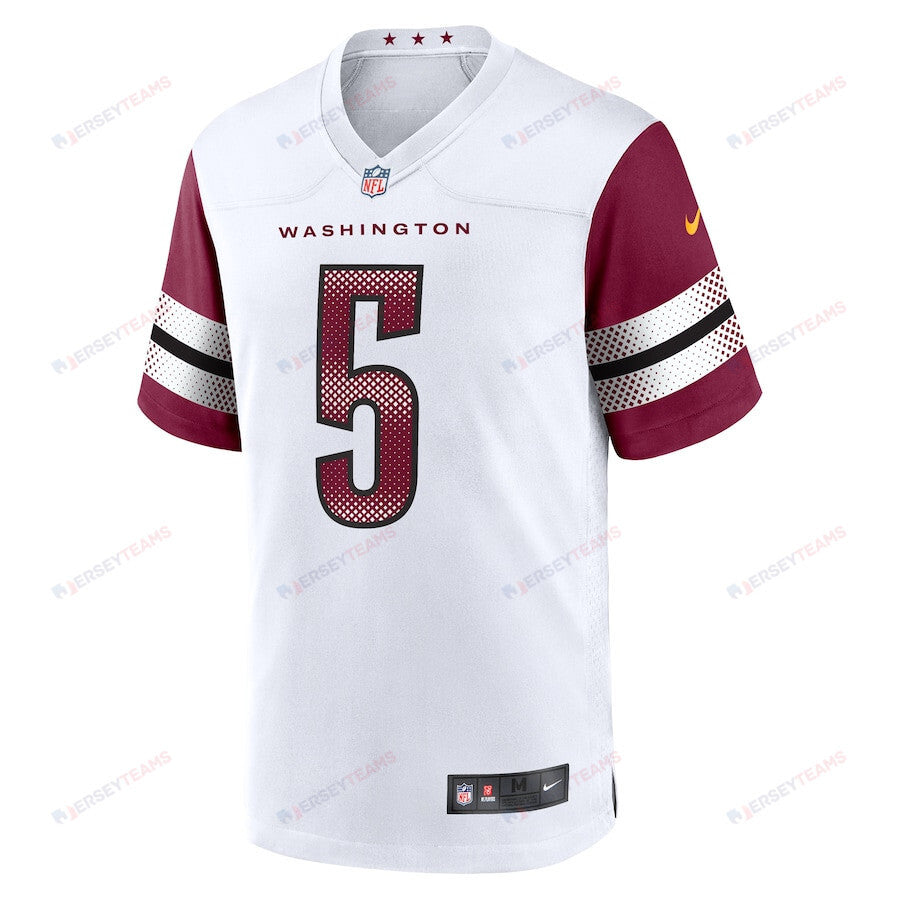 Jayden Daniels 5 Washington Commanders Player Game Men Jersey - White