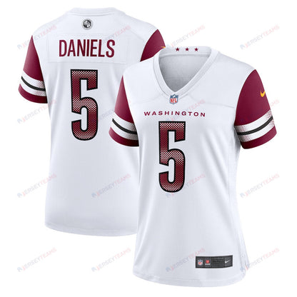 Jayden Daniels 5 Washington Commanders Women's Game Jersey - White