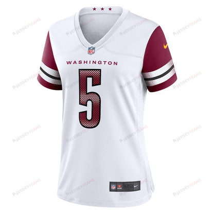Jayden Daniels 5 Washington Commanders Women's Game Jersey - White