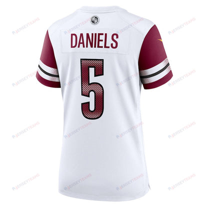 Jayden Daniels 5 Washington Commanders Women's Game Jersey - White