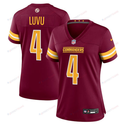Frankie Luvu 4 Washington Commanders Women's Game Jersey - Burgundy
