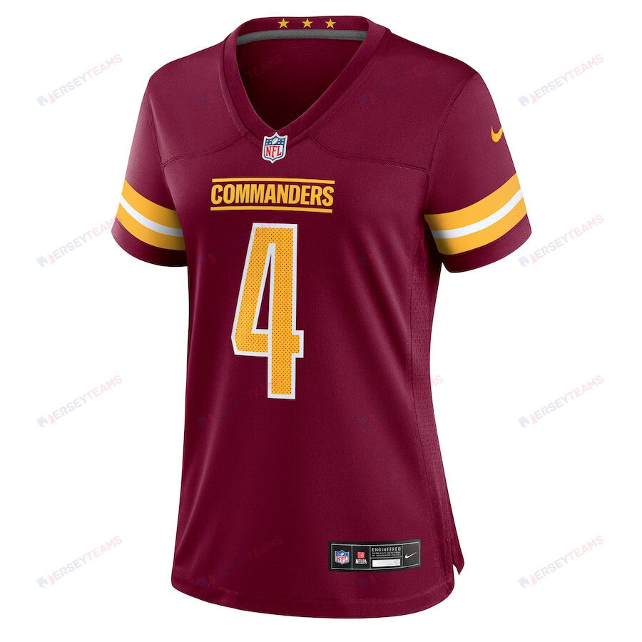 Frankie Luvu 4 Washington Commanders Women's Game Jersey - Burgundy