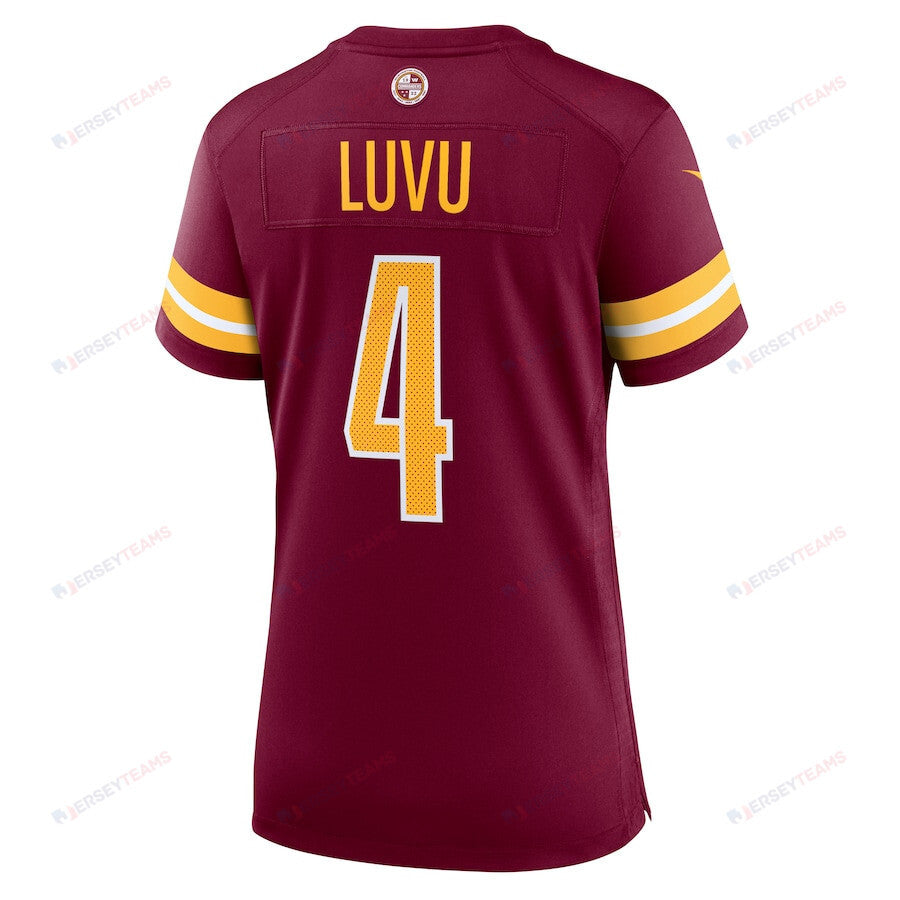Frankie Luvu 4 Washington Commanders Women's Game Jersey - Burgundy