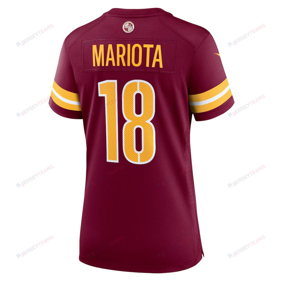 Marcus Mariota 18 Washington Commanders Women's Game Jersey - Burgundy
