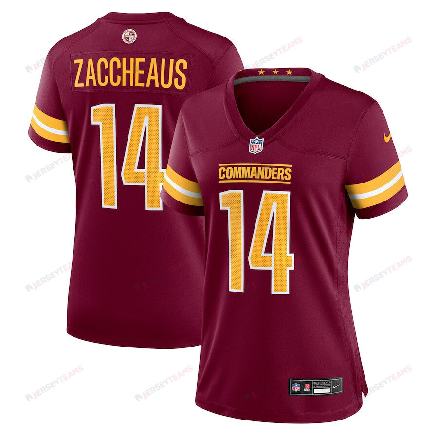 Olamide Zaccheaus 14 Washington Commanders Women's Game Jersey - Burgundy