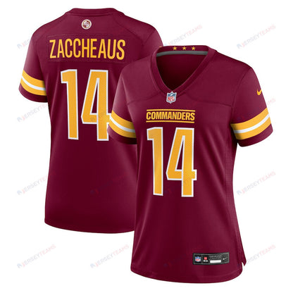 Olamide Zaccheaus 14 Washington Commanders Women's Game Jersey - Burgundy
