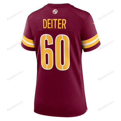 Michael Deiter 60 Washington Commanders Women's Game Jersey - Burgundy