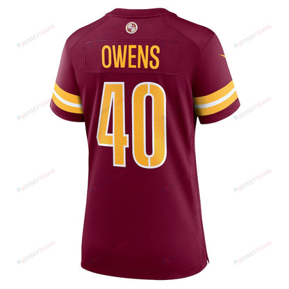 Tyler Owens 40 Washington Commanders Women's Game Jersey - Burgundy