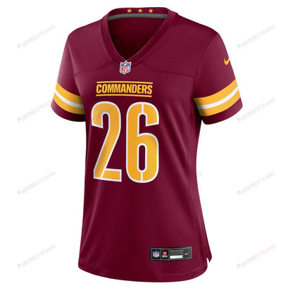 Jeremy McNichols 26 Washington Commanders Women's Game Jersey - Burgundy