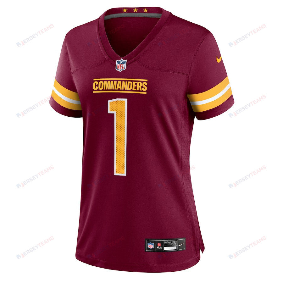 Noah Igbinoghene 1 Washington Commanders Women's Game Jersey - Burgundy