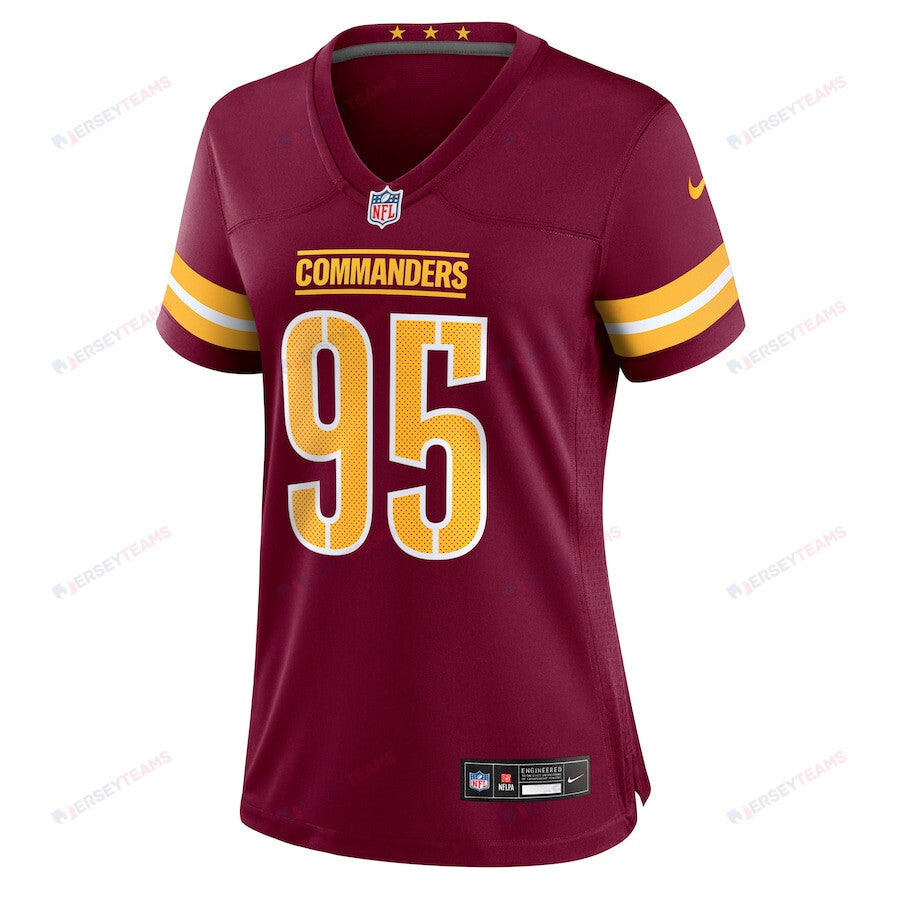 Jer'Zhan Newton 95 Washington Commanders Women's Game Jersey - Burgundy