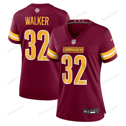 Mykal Walker 32 Washington Commanders Women's Game Jersey - Burgundy