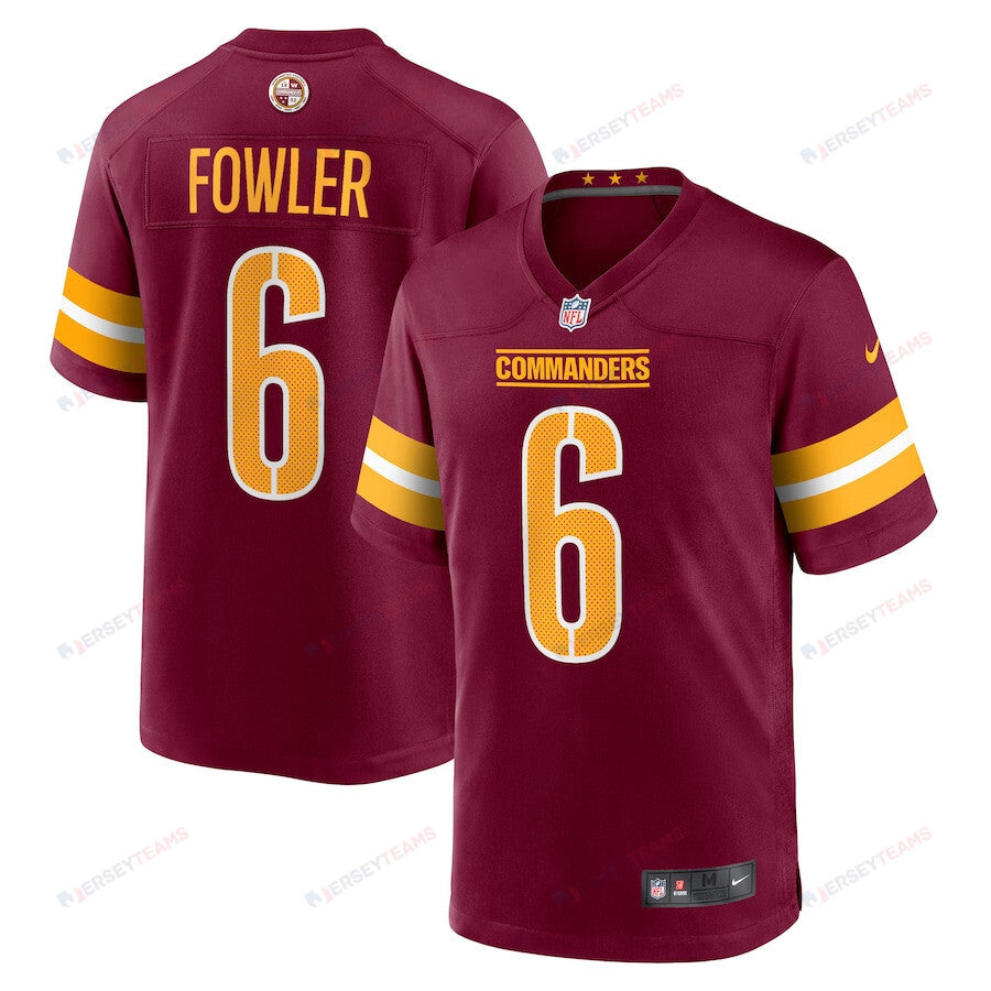 Dante Fowler Jr. 6 Washington Commanders Game Men Jersey - Burgundy