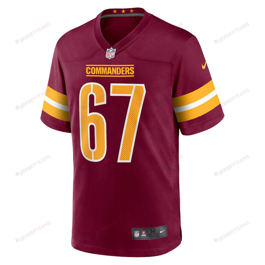 Nick Allegretti 67 Washington Commanders Game Men Jersey - Burgundy
