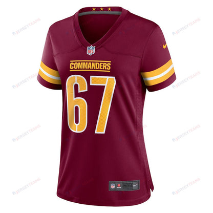 Nick Allegretti 67 Washington Commanders Women's Game Jersey - Burgundy