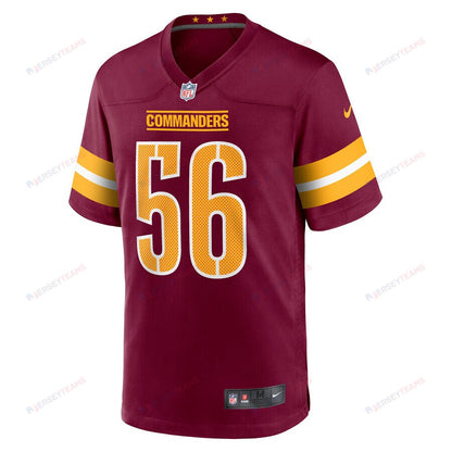 Jalen Harris 56 Washington Commanders Game Men Jersey - Burgundy