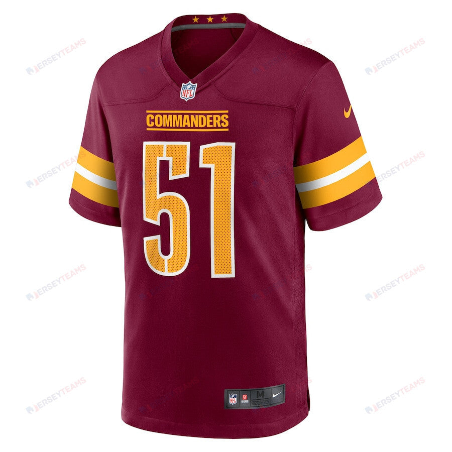 David Mayo 51 Washington Commanders Game Men Jersey - Burgundy