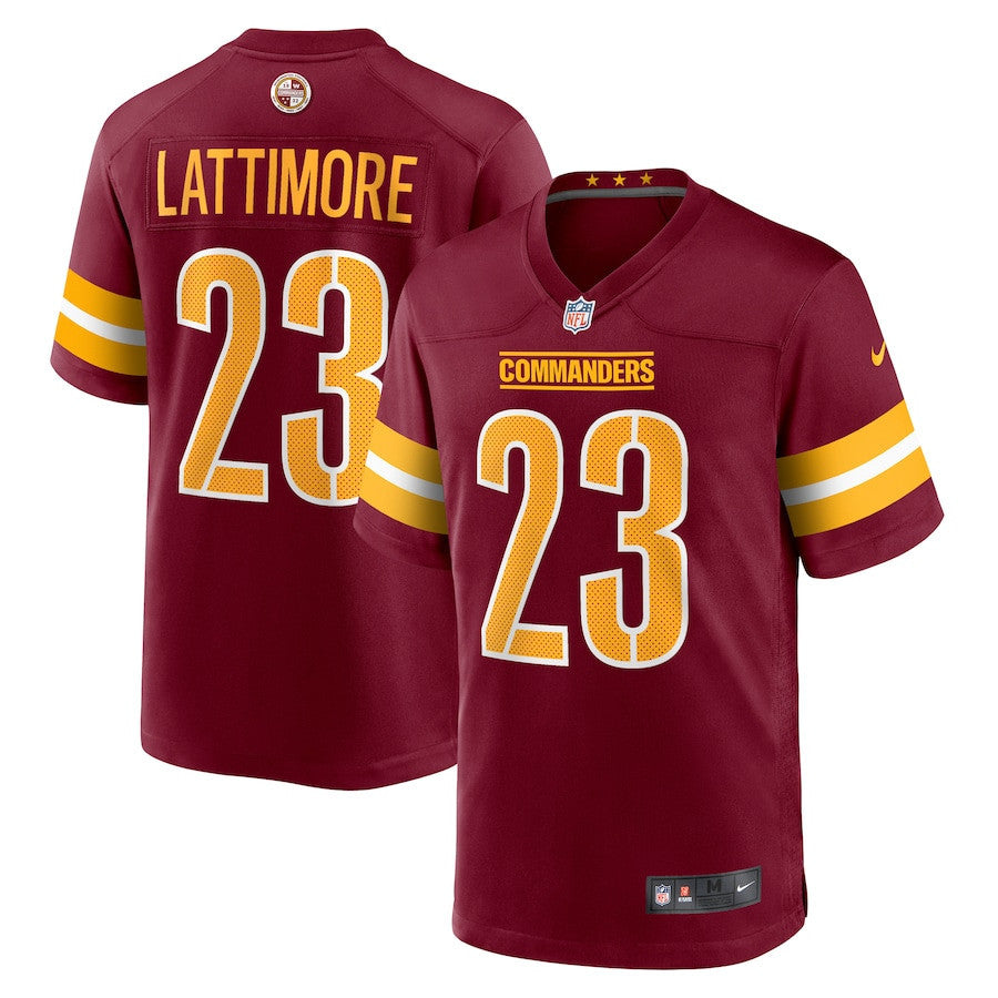 Marshon Lattimore 23 Washington Commanders Game Men Jersey - Burgundy