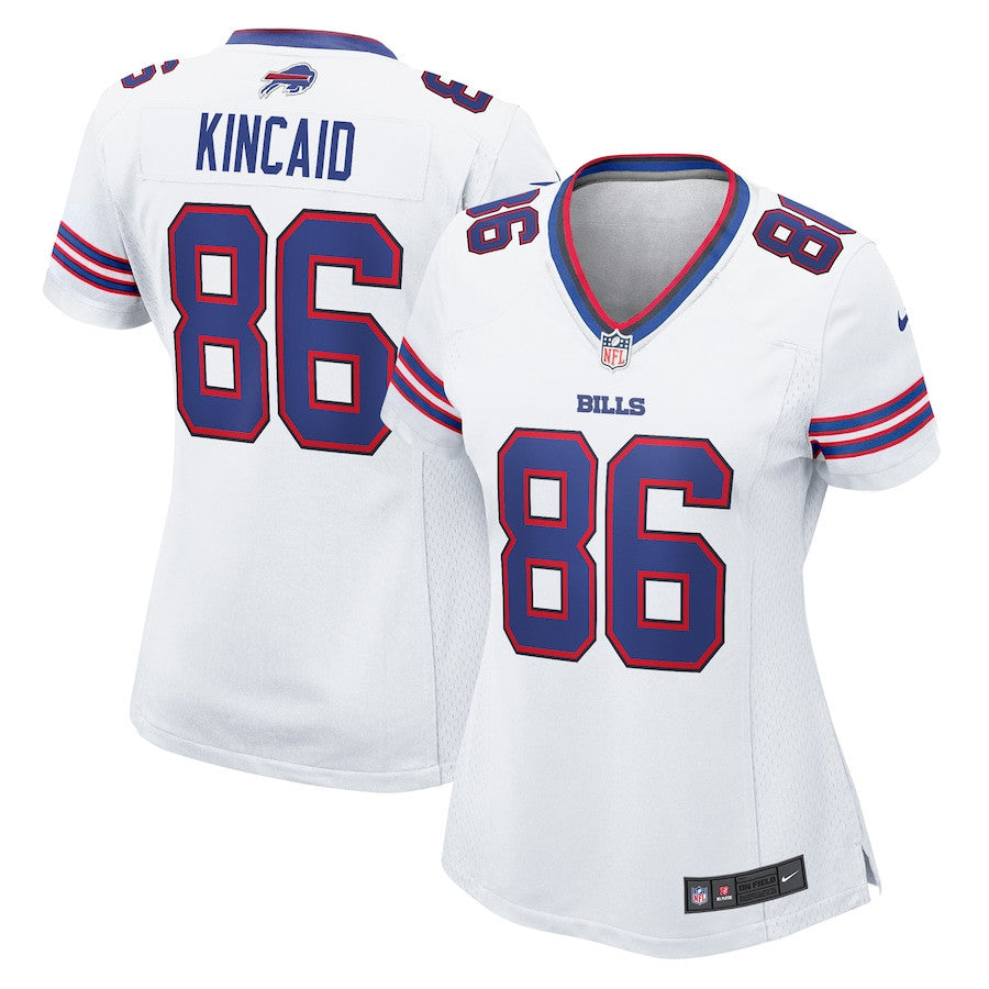 Dalton Kincaid 86 Buffalo Bills Women's Game Jersey - White