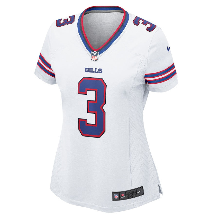 Damar Hamlin 3 Buffalo Bills Women's Game Jersey - White