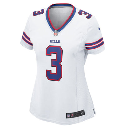 Damar Hamlin 3 Buffalo Bills Women's Game Jersey - White