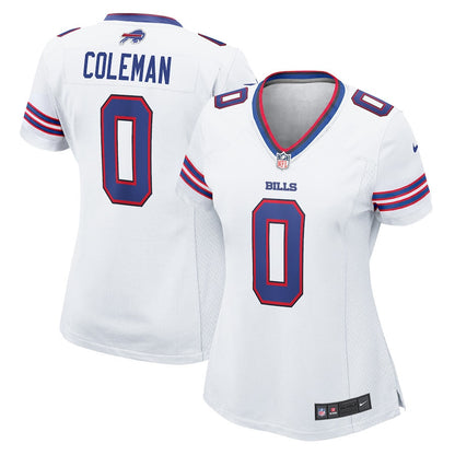 Keon Coleman 0 Buffalo Bills Women's Game Jersey - White