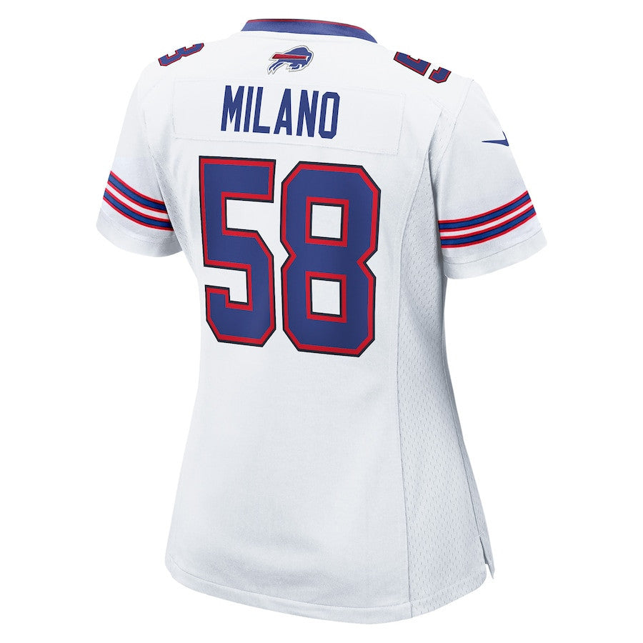 Matt Milano 58 Buffalo Bills Women's Game Jersey - White