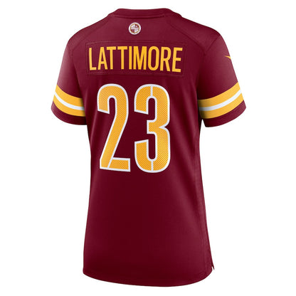 Marshon Lattimore 23 Washington Commanders Women's Game Jersey - Burgundy