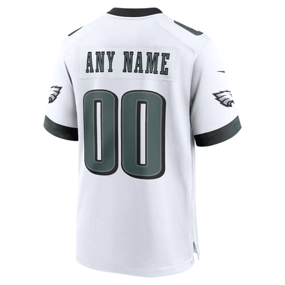 Philadelphia Eagles NFC Championship Patch Game Men Custom Jersey - White