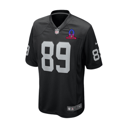 Brock Bowers 89 Las Vegas Raiders 2025 Pro Bowl Patch Game Men Jersey - Black