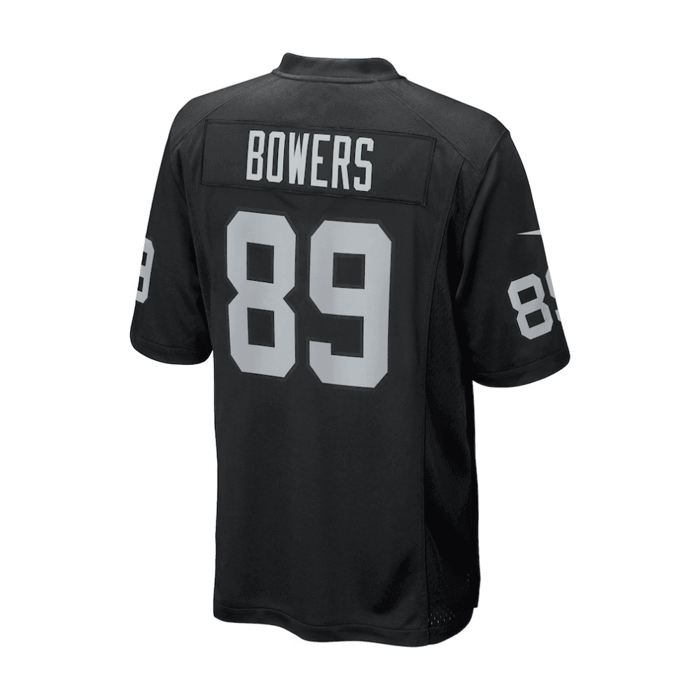 Brock Bowers 89 Las Vegas Raiders 2025 Pro Bowl Patch Game Men Jersey - Black