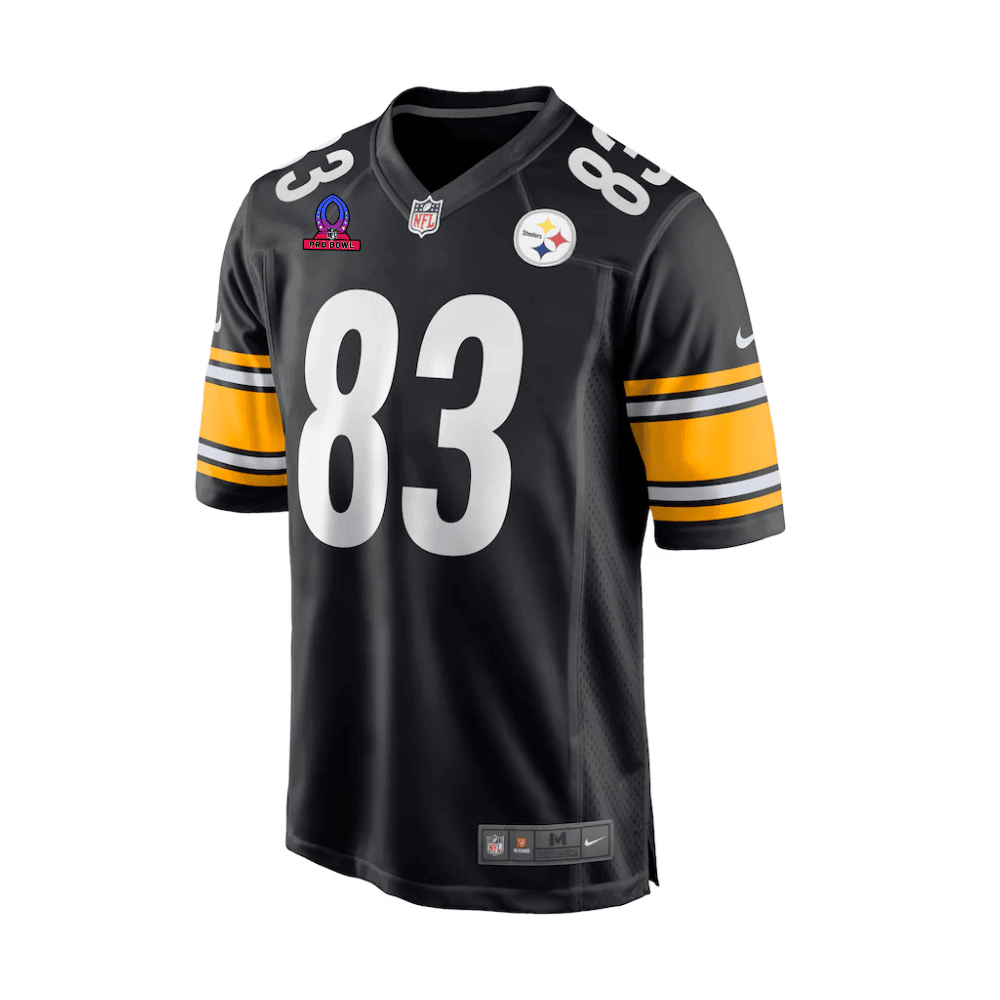 Cameron Heyward 83 Pittsburgh Steelers 2025 Pro Bowl Patch Game Men Jersey - Black