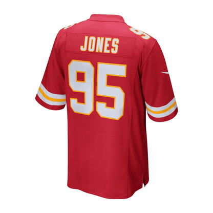 Chris Jones 95 Kansas City Chiefs 2025 Pro Bowl Patch Game Men Jersey - Red
