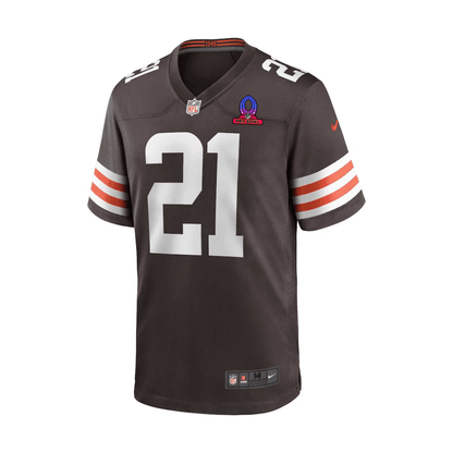 Denzel Ward 21 Cleveland Browns 2025 Pro Bowl Patch Game Men Jersey - Brown