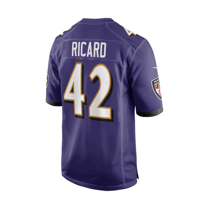 Patrick Ricard 42 Baltimore Ravens 2025 Pro Bowl Patch Game Men Jersey - Purple