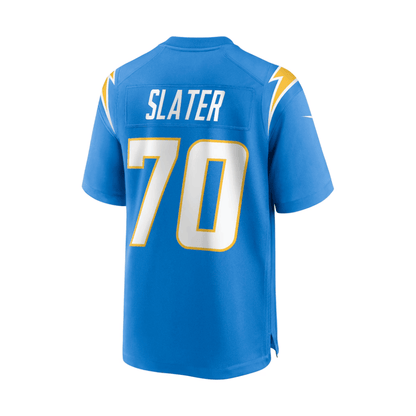 Rashawn Slater 70 Los Angeles Chargers 2025 Pro Bowl Patch Game Men Jersey - Powder Blue