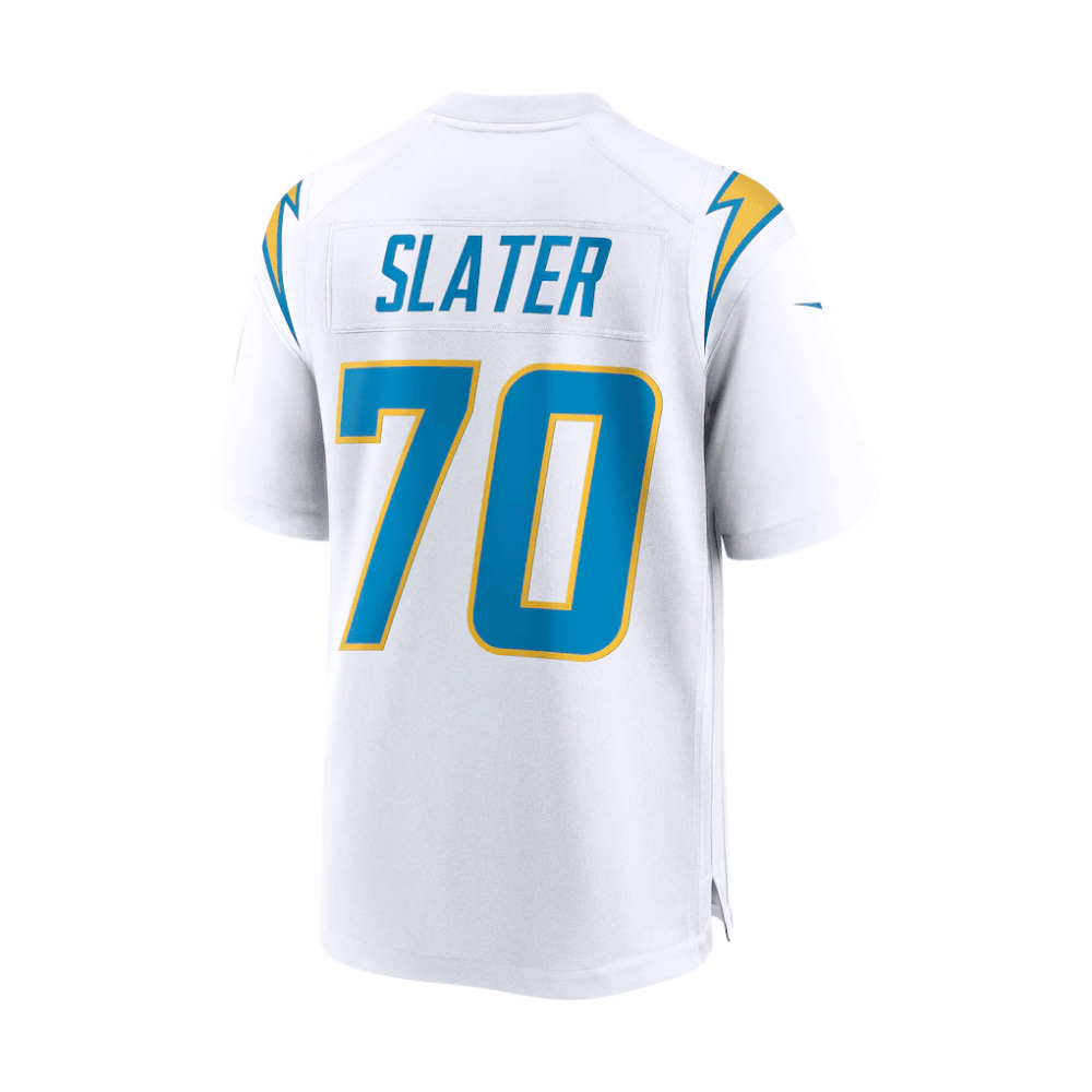Rashawn Slater 70 Los Angeles Chargers 2025 Pro Bowl Patch Game Men Jersey - White