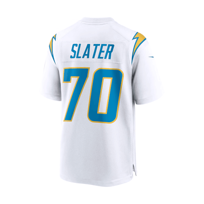 Rashawn Slater 70 Los Angeles Chargers 2025 Pro Bowl Patch Game Men Jersey - White