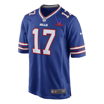 Josh Allen 17 Buffalo Bills 2025 Pro Bowl Patch Game Men Jersey - Royal