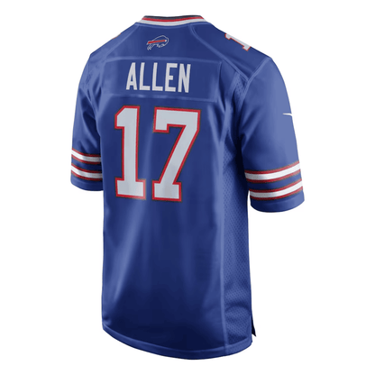 Josh Allen 17 Buffalo Bills 2025 Pro Bowl Patch Game Men Jersey - Royal