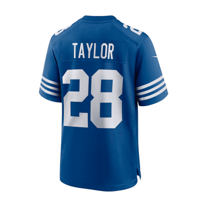 Jonathan Taylor 28 Indianapolis Colts 2025 Pro Bowl Patch Game Men Jersey - Royal