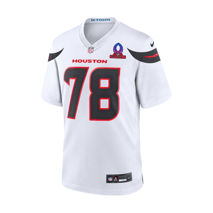 Laremy Tunsil 78 Houston Texans 2025 Pro Bowl Patch Game Men Jersey - White
