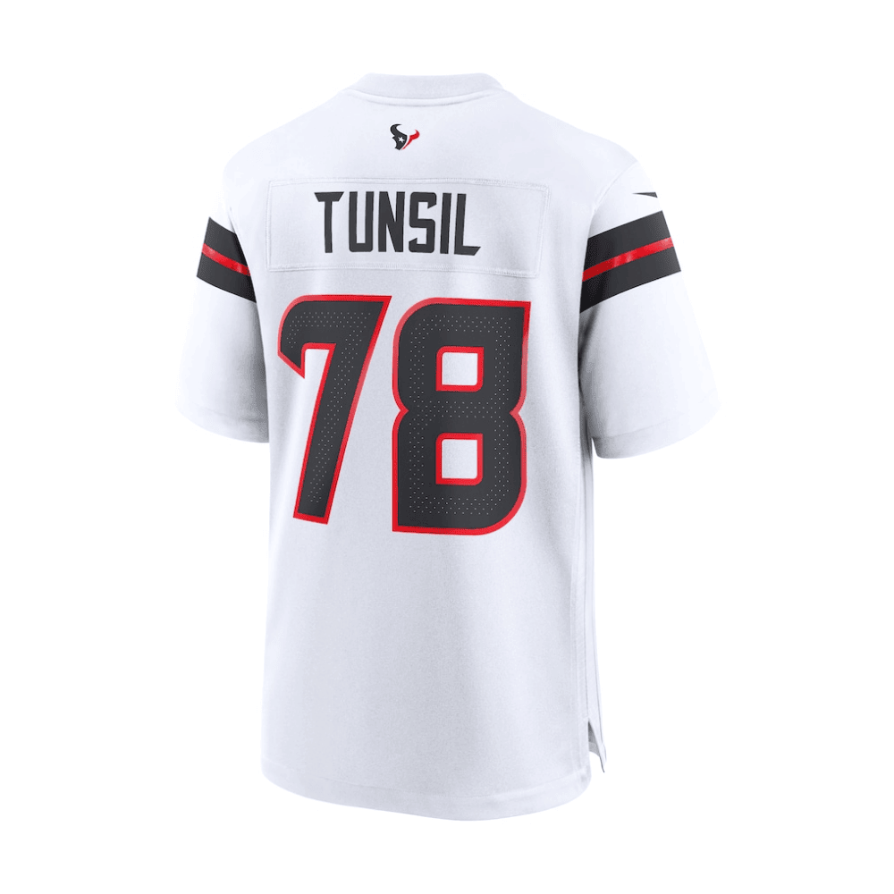 Laremy Tunsil 78 Houston Texans 2025 Pro Bowl Patch Game Men Jersey - White