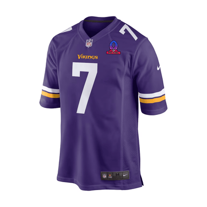 Byron Murphy Jr. 7 Baltimore Ravens 2025 Pro Bowl Patch Game Men Jersey - Purple